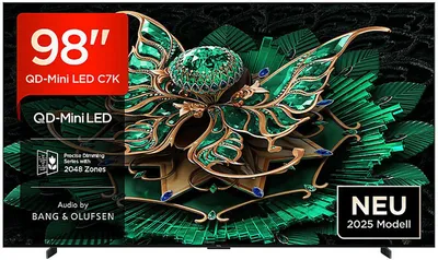 Produktbild von TCL 98C7K Brushed metal Bezel-less TV