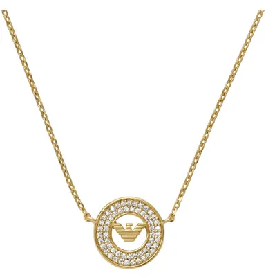 Produktbild von Emporio Armani EG3628710 Damen Collier Sterling-Silber 925 Gold weiß 42 cm