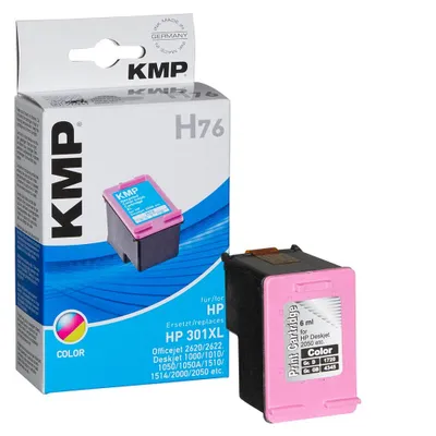 Immagine prodotto di KMP H76 - Cartuccia d'inchiostro (sostituisce HP 301XL) - 1 x colore - 330 pagine - per HP Deskjet 1000, 1050, 1050A, 2000, 2050, 2