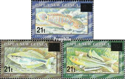 Produktbild von Briefmarken Papua-Neuguinea 1995 Mi 747-749 postfrisch Aufdruckausgabe