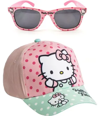 Produktbild von Hello Kitty Uni-Kinderkappe und -Brille, originelles Design, verstellbar und