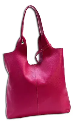 Produktbild von Florence Leder Tasche Damen Shopper fuchsia pink 5x37x38cm OTF166P4