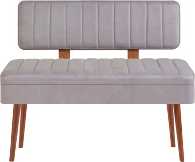 Produktbild von Skye Decor, Vina 0701 - 1 - Walnut, Grey, Sitzbänke, Bank, Nussbaum, 110 x 82,5 x 40 cm