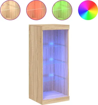 Obrázok produktu pre vidaXL Príborník s LED osvetlením dub Sonoma 41x37x100 cm