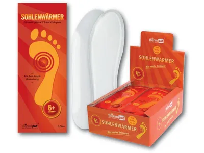 Produktbild von thermopad® 78140 10 thermopad® Wärmesohlen selbstklebend S (Gr. 36-39) 78140 weiß