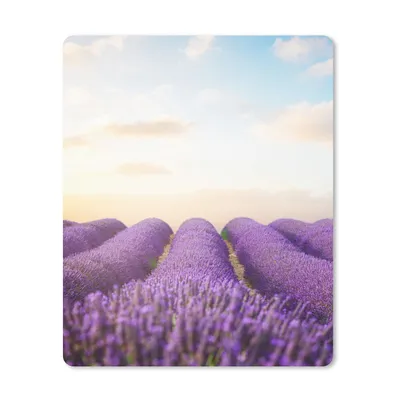 Produktbild von MuchoWow® Mauspad Mousepad Lavendel - Himmel - Wolken - Blumen 30x40 cm - Mousepads - Maus Mat - Pad - Mausunterlage - Mausmatten