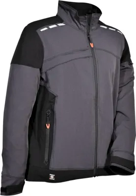 Produktbild von Cofra Arbeitsjacke 250 g/m², Shellwear, mit Reflexstreifen anthrazit 44
