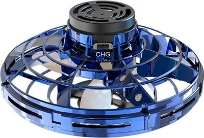 Produktbild von UFO-Flugspielzeug Mini-Drohnen Hubschrauber Infrarot-Sensor Auto mit 360° drehbarem, handgesteuertem Drohnenspielzeug - Blau