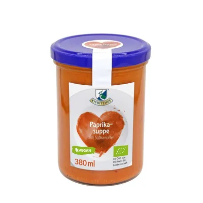 Produktbild von Suppe - Paprika mit Süßkartoffel 380ml