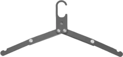 Produktbild von INF Faltbarer Kleiderbügel aus Aluminiumlegierung - Platzsparend für Reisen Schwarz
