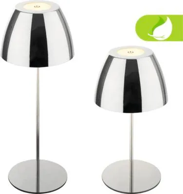 Obrázek produktu pro LED dobíjecí stolní lampa s plynulým dotykovým stmívačem 2,5 W 200 lm 2700 K H 36 cm Serina chrom