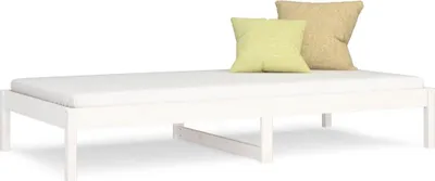 Obrázek produktu pro vidaXL Denní postel bez matrace bílá 80x200 cm borovicový masiv