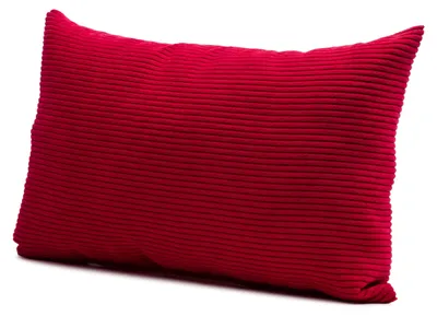 Produktbild von GÖZZE Capri Kissen weiches pflegeleichtes Kissen in Feincord-Optik mit Synthetikfüllung Rot 30 x 50 cm