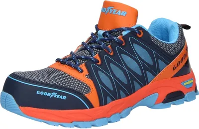 Produktbild von Goodyear S1 P Sicherheitsschuhe schwarz/orange/blau Gr. 41