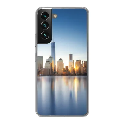 Produktbild von MuchoWow® Handyhülle Schutzhülle Hülle für Samsung Galaxy S22 Plus New York - Skyline - Spiegelung Silikon Softcase Handy Hülle - Schutzabdeckung
