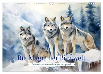 Produktbild von Die Magie der Bergwelt (Wandkalender 2027 DIN A3 quer), CALVENDO Monatskalender