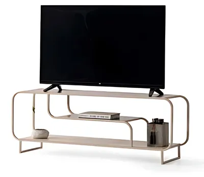 Immagine prodotto di Credenza beige, moderna, indipendente, 2 ripiani, 210x45x70 cm
