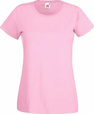 Produktbild von Fruit Of The Loom Lady-Fit Damen T-Shirt BC1354 (M) (Rosa)