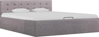 Produktbild von vidaXL Stauraumbett Hydraulisch Taupe Stoff 140×200 cm