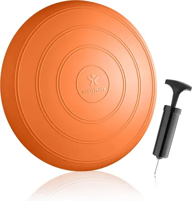 Imagen del producto de Cojín inflable para ejercicios, de 33 cm de diámetro, con bomba, ideal para el entrenamiento del core