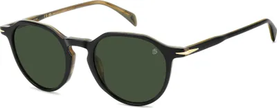 Image de David Beckham DB 1217/S STRIPED BLACK BEIGE/ GREY ANTIREFLEX 50/21/145 Lunettes pour hommes Lunettes de soleil