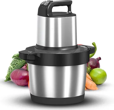 Immagine prodotto di Tagliatutto elettrico multifunzione - Tritatutto per carne - Tritatutto per verdure - Tritatutto per cipolle - Colore: nero