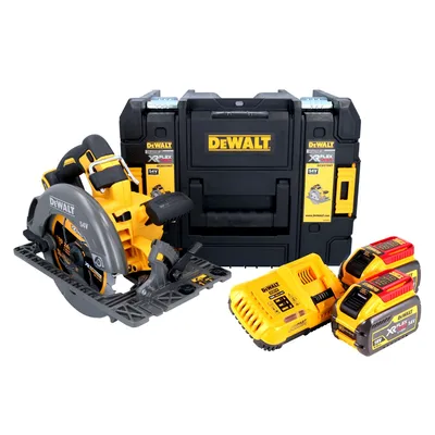 Produktbild von DeWalt DCS 579 X2T Akku Handkreissäge 54 V FlexVolt 190 mm Brushless + 2x Akku 9,0 Ah + Ladegerät + TSTAK
