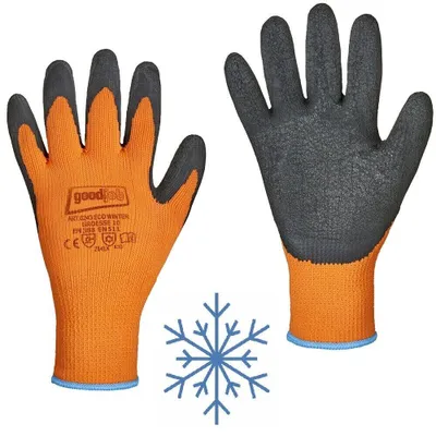 Produktbild von THERMO Winterhandschuhe Latex orange  36 Paar Gr. 11