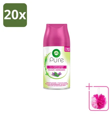 Image de 20 recharges pour diffuseur automatique Air Wick Freshmatic - Parfum relaxant - 250 ml - Pack économique - 20 pièces
