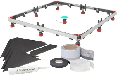 Immagine prodotto di MEPA Duschwannen-Set Montagerahmen SF RE 3S+ für Acrylduschwannen