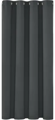 Zdjęcie produktu dla Zasłona zaciemniająca z przelotkami, termoizolacyjna, 138x132 cm, ciemnoszary, 1 sztuka