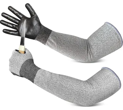 Produktbild von Lange Gartenhandschuhe mit schnittfester Handfläche