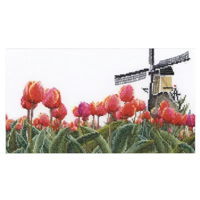 Obrázok produktu pre Súprava krížikového vyšívania Thea Governor "Bulbfield Tulips counted