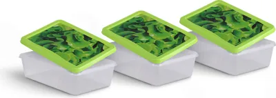 Produktbild von Frischhaltedosen für Lebensmittel 1,25 L ( 3er Pack ) Vorratsdose, Aufbewahrungsbox für Obst, Gemüse oder Snacks, Meal Prep Box, Lunchbox