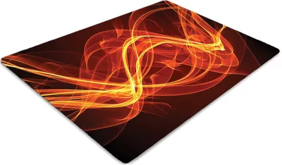 Produktbild von Stuhlunterlage Bürostuhlunterlage 120 cm x 90 cm Bodenmatte Bürostuhlunterlage - Beleuchtete Flammen