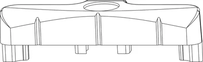 Image de MACO Gâche standard PVC 12/20-13 ALUPLAST/REHAU argent (354970)