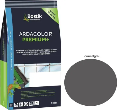 Produktbild von Bostik Ardacolor Premium Fuge plus 5Kg dunkelgrau Fliesen Naturstein Fugenmörtel