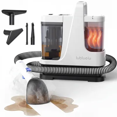 Produktbild von Lubluelu V9 Polsterreinigungsgerät Waschsauger mit Dampffunktion, 60 °C Warmwasser, 16500Pa, 1250W Nasssauger für Sofa Auto Teppiche Selbstreinigung