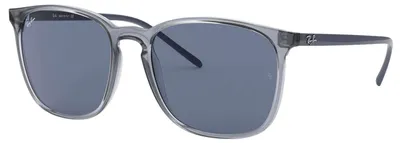 Produktbild von Ray-Ban RB4387, Erwachsener, Uni, Quadratisch, Blau, Nicht-polarisierte Linse, Nylon