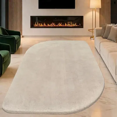 Immagine prodotto di Tappeto Shape dalla moderna forma irregolare, morbido e soffice, beige, dimensioni: 160 x 220 cm