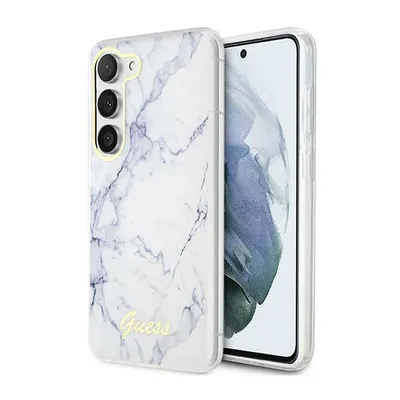 Zdjęcie produktu dla Etui Guess Guhcs23Spcumah S23 S911 - Białe Marble