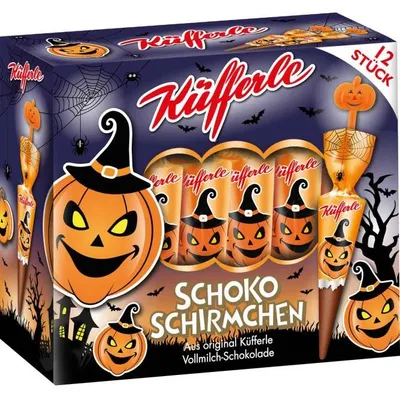 Produktbild von Küfferle Schokoschirmchen Kürbis 12er