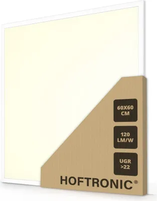 Produktbild von hoftronic LED-Panel 60x60 cm 36 W 3000 K 4320 lm flimmerfrei UGR22 Philips-Treiber