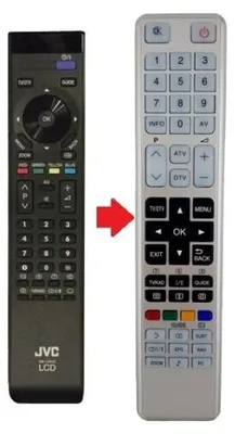 Produktbild von Ersatz Fernbedienung passend für JVC  LT-19DB1 | LT-19DB1BU | LT-19DB9BD