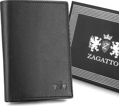 Image de Zagatto portefeuille homme cuir noir avec protection RFID et fermeture