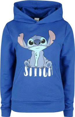 Produktbild von Lilo & Stitch Kapuzenpullover Damen Stitch - Sit blau L