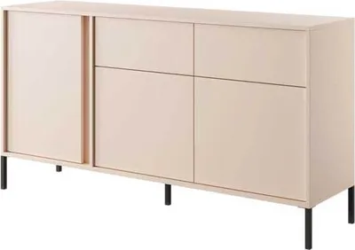 Produktbild von Kommode Sideboard Dast 153x39,5x81cm beige 3-türig