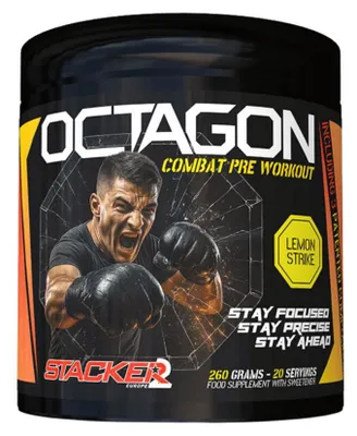 Produktbild von Stacker2 Octagon (20 serv) Lemon Strike - Pre-Workout - Pre-Workout Booster