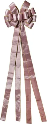 Zdjęcie produktu dla Clayre & Eef 65975F Kokarda dekoracyjna różowe złoto 33x135 cm