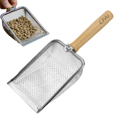 Immagine prodotto di Setaccio a maglie in acciaio inossidabile per giardinaggio, con fori da 2,8 mm